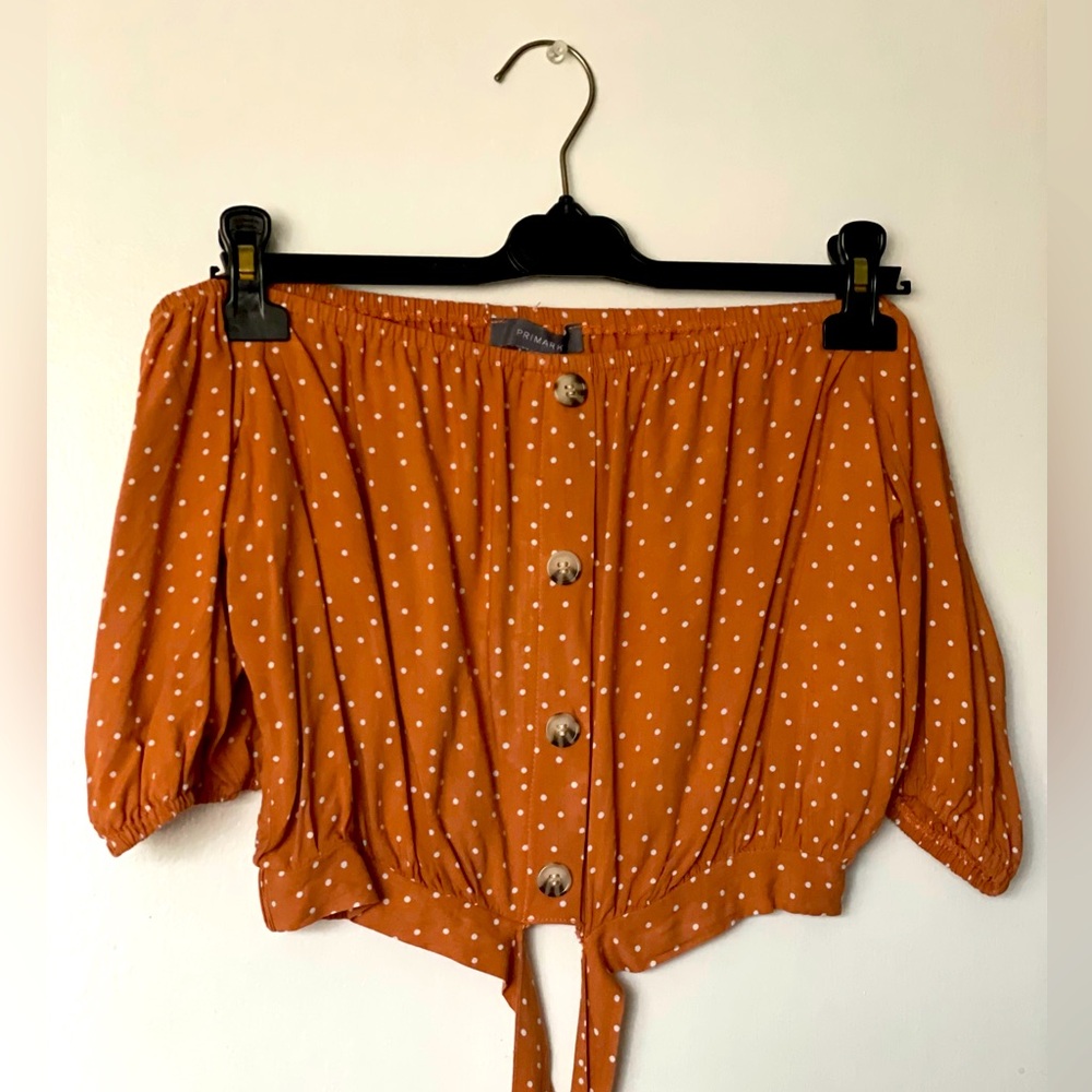 Primark feminine Off The Shoulder Cropped Top Size US 4
